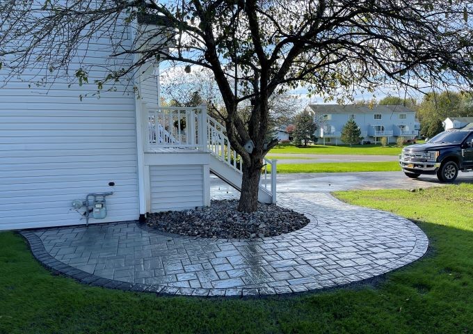 stone walkway