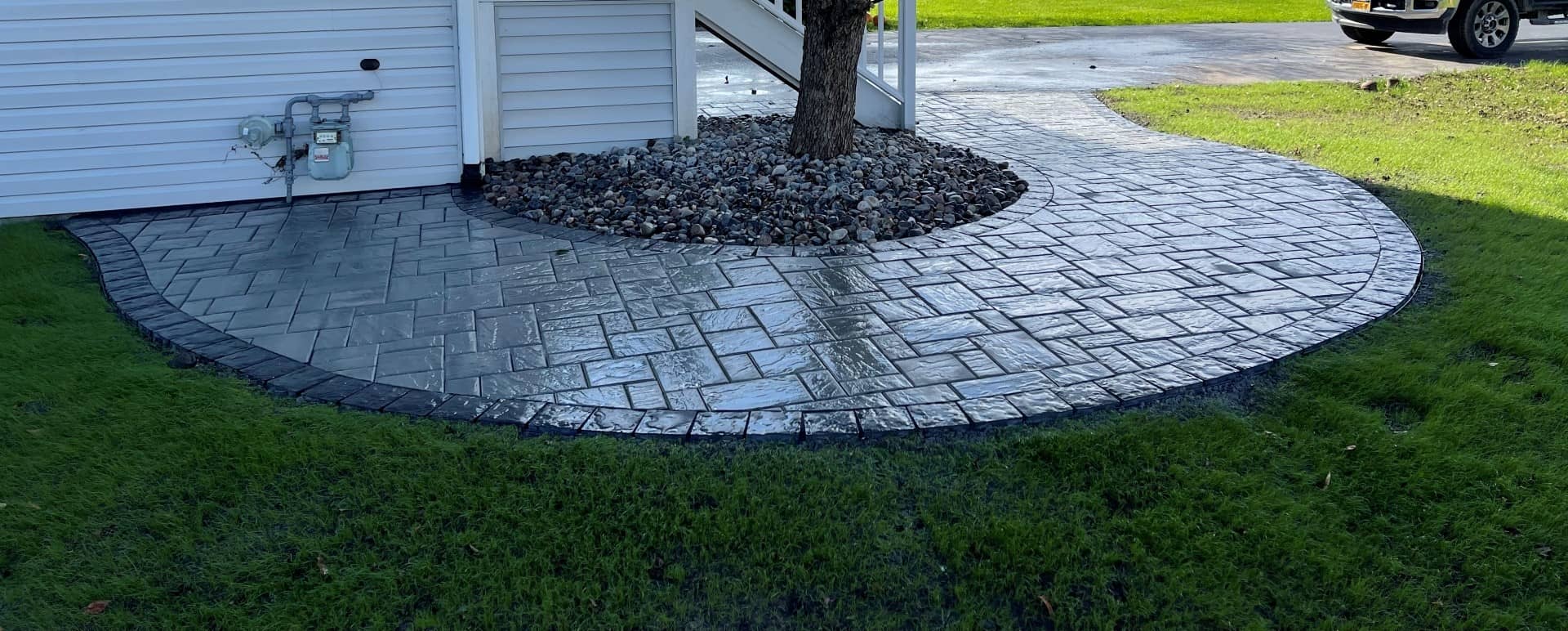 stone patio