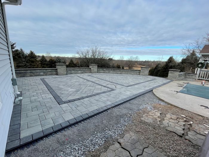 stone patio