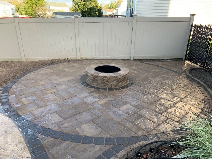 stone patio