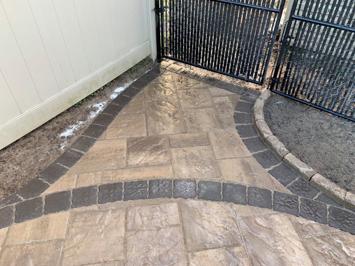 stone patio