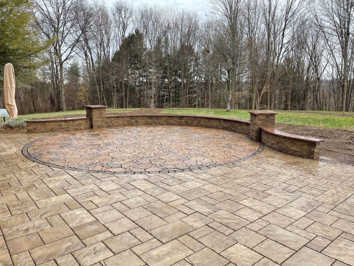 stone patio