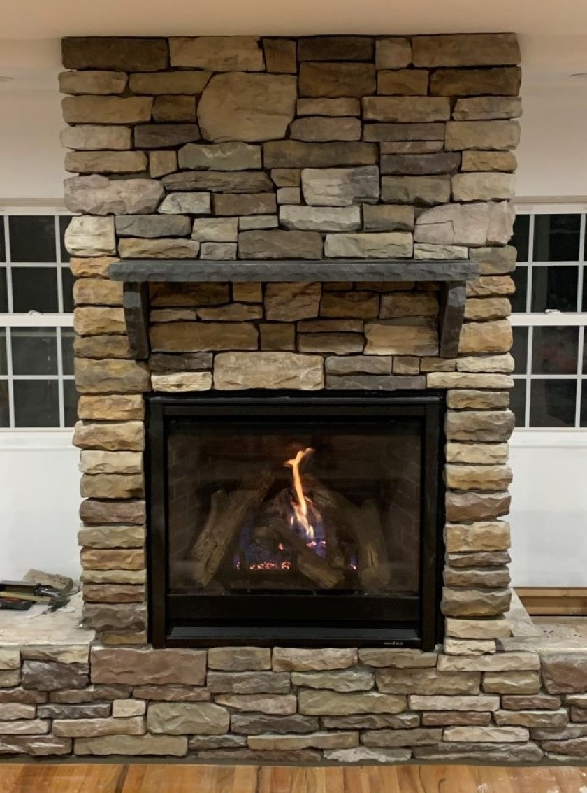 new fireplace